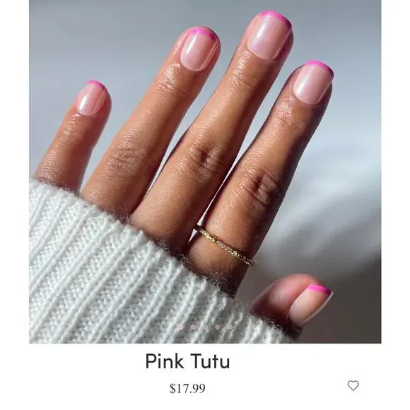 New Glamnetic spring release - Pink Tutu nails - Picture 1 of 3